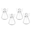 4 Pieces Terrarium Vase Angel Shape Hanging Vase Flower Plant Hydroponic