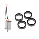 4pcs Wheel Tires + Engine Motor for WLtoys K969 K989 1/28 RC  Car Parts