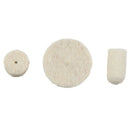 36pcs 1/8 inch Soft Felt Polishing Buffing Burr Wheel Kit For Rotary Tools W5W4
