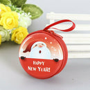 5* Merry Christmas Gift Metal Coin Purse Santa Claus Prints Women Coin Case Gift