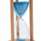 Blue hourglass wooden frame -15 minutes W7H3