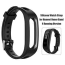 Silicone Watch Band Strap for Huawei Honor Band 4 Running Version (Black)