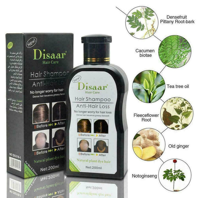 200ml Hair Shampoo Anti hair Loss Herbal Rapid Hair For Men Women Growth Be N9H7