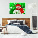 Smile Snowman Full Round Drill Diamond Painting 5D DIY Embroidery Set Craft