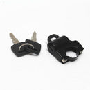 Black Motorcycle Helmet Anti-theft Lock Security for Motorcycle 7/8" 22mm