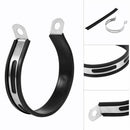 Stainless Steel 11cm Motorbike Exhaust Muffler Hanger Clamp Fasten Black