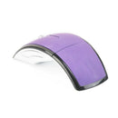 2.4GHz Wireless Laptop Folding Folding Arc Optical Mouse USB Mouse Purple