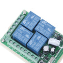 DC 12V 10A 433MHz 4CH Wireless Relay RF Remote Control Switch Receiver E Hn