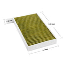 2Pcs Car Cabin Air Filter Replacement with Activated Carbon Car Air Conditi
