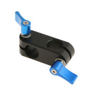 Right Angle Rod Clamp 15mm Rod Adapter 90 Degree Rotate for Video Camera