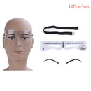 Eyebrow ruler stickers stencil shaper microblading permanent makeup supplies Gw