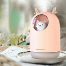300ML Cute Pet Ultrasonic Air Humidifier Aroma Essential Oil Diffuser for H Y7H4