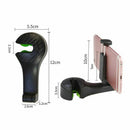 2 in 1 Auto Car Back Seat Phone Holder Stand Headrest Hanger Hooks Clips fo T6U6