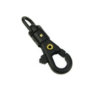 10PCS Survival Carabiner Mini Rotatable Buckle Quickdraw Key Chain EDC Tool BX