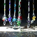 Chakra Crystal Suncatcher Glass Guardian Angel Rainbow Maker Collection Sun G1M5