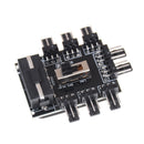 New PC IDE Molex 1 To 8 Way Splitter 3-Pin Cooling Fan Hub Power Socket AdaptLJ