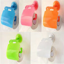 Fad Holder Roll Paper Tissue Box Sucker Toilet Paper Bathroom Wall Mounted <