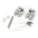 Repair Replacement Parts Toilet Seat Hinges Mountings Set Chrome Fitting LJ