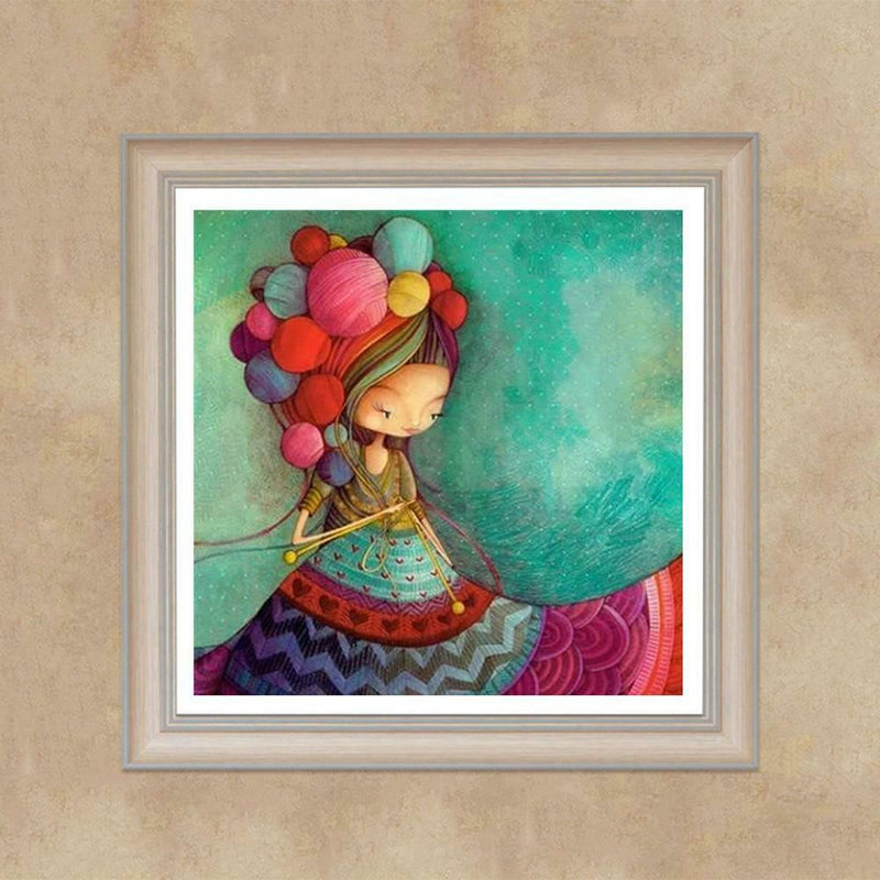 5D DIY Full Drill Diamond Painting Girl Cross Stitch Embroidery Mosaic Kit