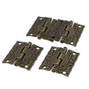 Retro Style Housing Jewel Case Drawer Cabinet Hinge Bronze Tone 4 Pcs U9G1