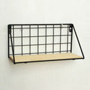 Wooden Iron Storage Holders Home Storage Shelf Wall Hanging Storage Box Flo