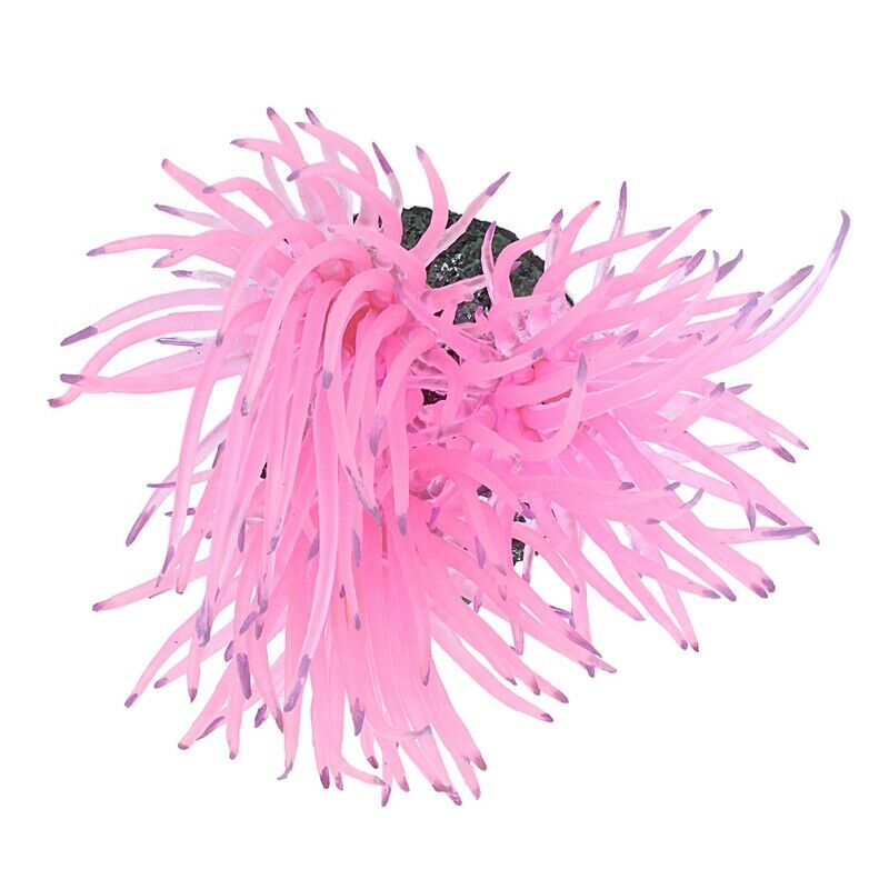 Fish Tank Aquarium Decor Coral Flower Design Underwater Plant Pink