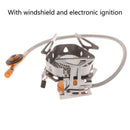 Wind proof outdoor gas burner camping stove kitchen cylinder propane grillJ Ew