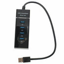 High Speed USB 3.0 Hub 4 Port Splitter Adapter 5Gbps Portable for PC Laptop