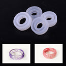 4x Silicone Ring Moulds Making Mold Casting Jewelry Hand Craft DIY 16/17/18/19MM