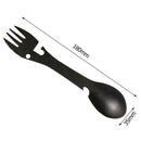 3pcs 5 in 1 Outdoor Spork Stainless Steel Spoon Fork Bottle Can Opener Tool