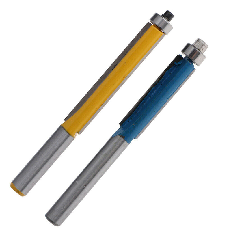 2 x Bearing Flush Trim Router Bit with Higher Hardness and Longer Life Cutter