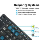 Sized Mini Foldable Bluetooth Keyboard for Tablet Smartphone (Black)