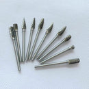10 pcs Tungsten Steel Solid Carbide Burrs Rotary Files Diamond Burrs Set