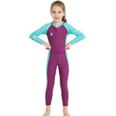 Dive&Sail L Rose Red New Long Sleeve Wetsuit Kids One Piece Swimsuit Diving