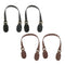 4PCS Bag Handle Handbag Strap Replacements DIY Bag Accessories Black+Brown