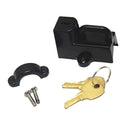 Black Universal Motorcycle Helmet Anti-theft Security Lock for 22mm 7/8''