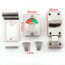 Bathroom Toilet Wc Indicator Privacy Dead Bolt Door Lock Latch Vacant Engag W2R7