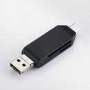 Mini 5-in-1 Card Reader Multifunctional Type-C USB C/USB A/Micro-USB TF/OTG