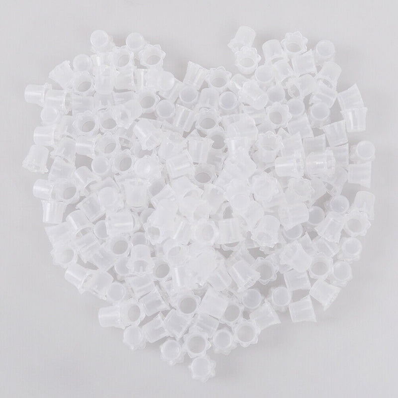 1000pcs 13mm Plastic Tattoo Hexagonal lace Ink Cups Caps Holder Pigment Suppli3c