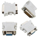 15 Pins VGA Female to 24+1 pin DVI-D Male Video Converter Adapter For Laptop