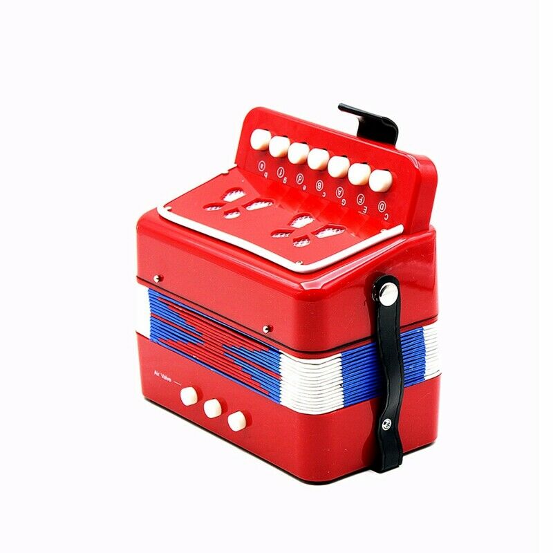 Mini Small Children Keyboard Accordion Rhythm Educational Musical InstrumentT7Z1