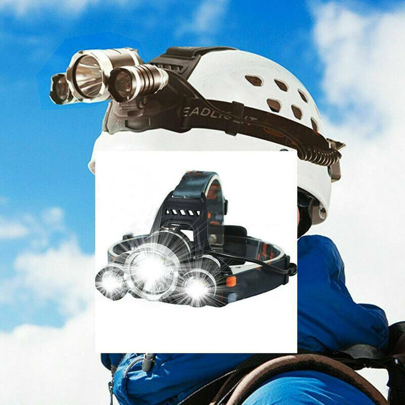 Super-bright 12000LM 3 X XM-L T6 LED Headlamp Headlight Flashlight Head Torch
