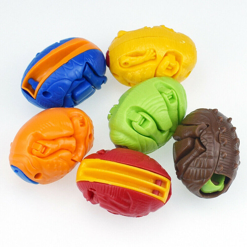 Deformation Dinosaur Eggs Plastics Assembly Animal Egg Toys for Kids Random A