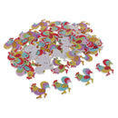 50pcs Cartoon Rooster Wooden Buttons 2-holes for Sewing Scrapbooking 32x30mm