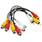 Audio Video cable RCA (phono) Y splitter male to 2 female Y Adapter cord ParJ2K6
