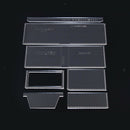 7Pcs Leather Craft Acrylic Wallet Purse Pattern Stencil Template DIY Tools