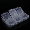 Mini Portable Empty Braille 6 Cells Pill Medicine Drug Storage Case Box