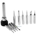 11pcs Metal 900M-T Lead-free Iron Tip For Soldering Rework Station Solder Tool