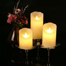 Flameless Candles Battery Operated Pillar Real Wax Flickering Moving Wick E