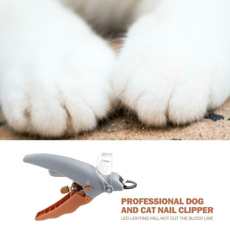 Professional Pet Nail Clipper Dog Cat Cutter Beauty Scissors LED Cutting Machine